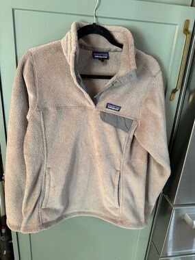 Patagonia Light Beige Fleece Pullover